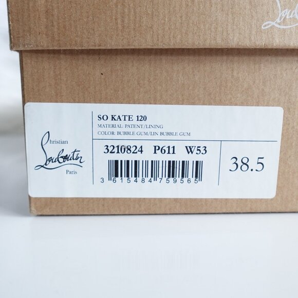 Christian Louboutin So Kate 120 Patent Leather Pumps in Bubblegum Pink - Picture 12 of 12